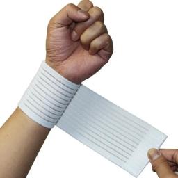 Auto-adesivo elástico bandagem pulseira, mão ajustável esporte suporte de pulso, respirável ginásio fitness cinta, segurança esportiva, 1pc - Image 5