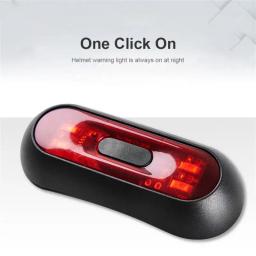 Motocicleta aviso LED luz capacete, smart noite ciclismo segurança sinal, universal bicicleta taillight, acessórios Mtb - Image 1