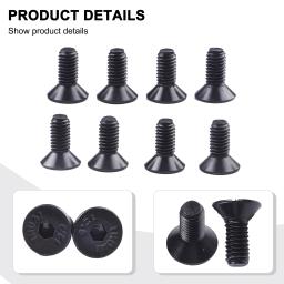 Auto-Locking Pedal Locks para MTB Bike Lock, sapato grampo parafusos, Black Steel, SPD, ciclismo, acessórios de bicicleta, 8 peças, 8 peças - Image 2