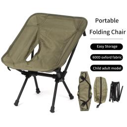 Cadeira dobrável de acampamento ao ar livre portátil, cadeira super leve, móveis portáteis GarChildren, churrasqueira de pesca de praia e ferramentas de picnic Seat - Image 1