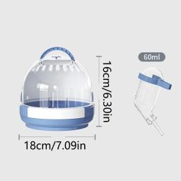 Gaiola de plástico para pequenos animais de estimação, Mala, Viagem para Hamster, Porta-pássaros, Papagaio, Portátil, Outdoor Gear para pequenos animais de estimação, Drop Shipping - Image 6