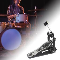 Profissional bumbo Pedal para bateria eletrônica, totalmente ajustável, Heavy Duty, único pedal da bateria, Drum substituição prática - Image 3