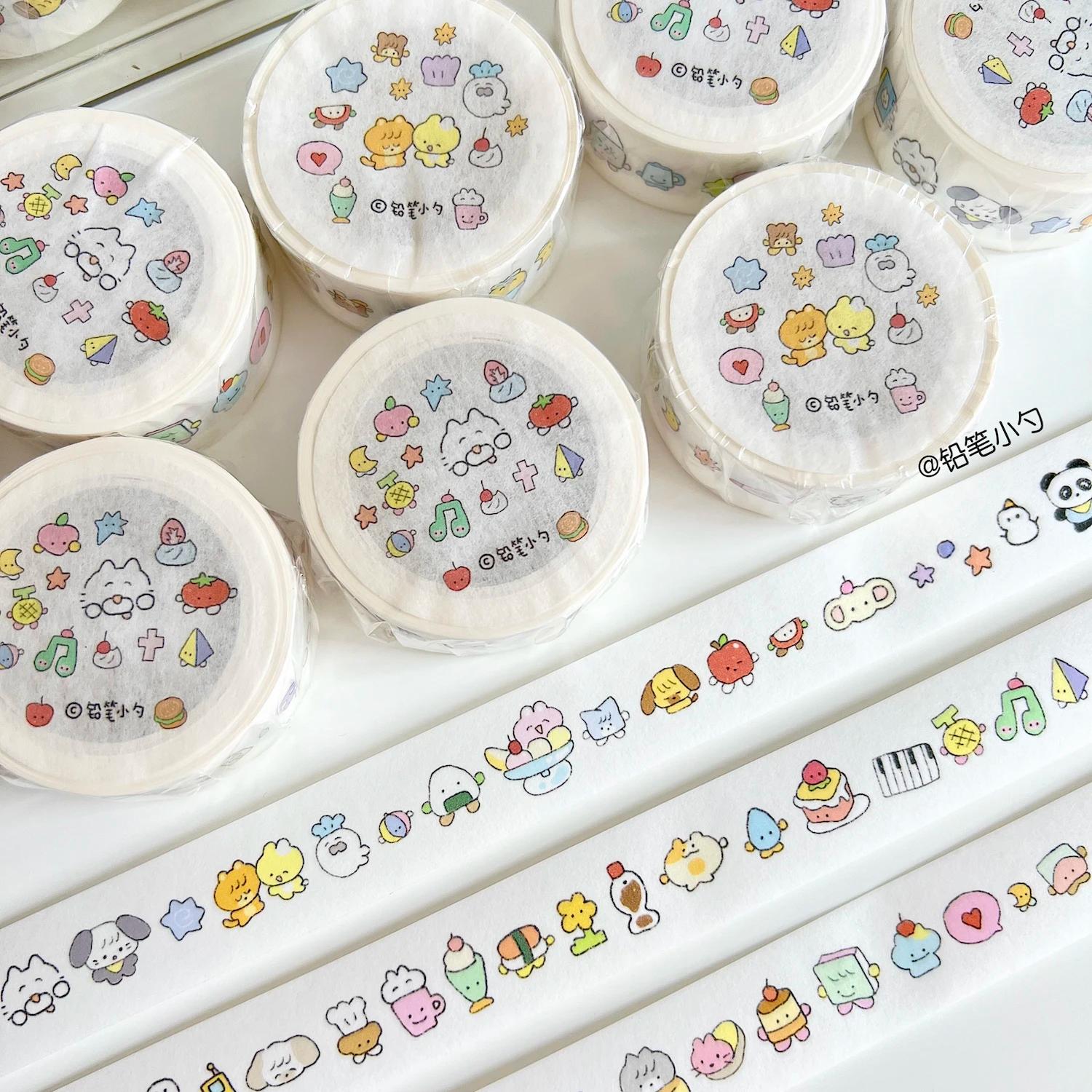 Adesivos Japoneses Adesivos Decorativos, Fitas De Mascaramento De Graffiti Desenhadas À Mão, Papel de Scrapbooking DIY, 5m, 1Pc por Lote - Image 1