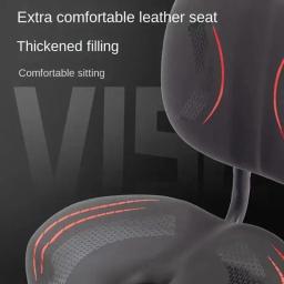 Assento de bicicleta extra largo com encosto, Ebike Passenger Seat, Amortecedor, Espuma De Memória, Mountain Bike - Image 2