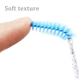 Descartável Crystal Eyelashes Brush Comb, Eye Lashes Extensão, Mascara Wands, Maquiagem Profissional, Ferramenta de Beleza, 50Pcs - Image 5