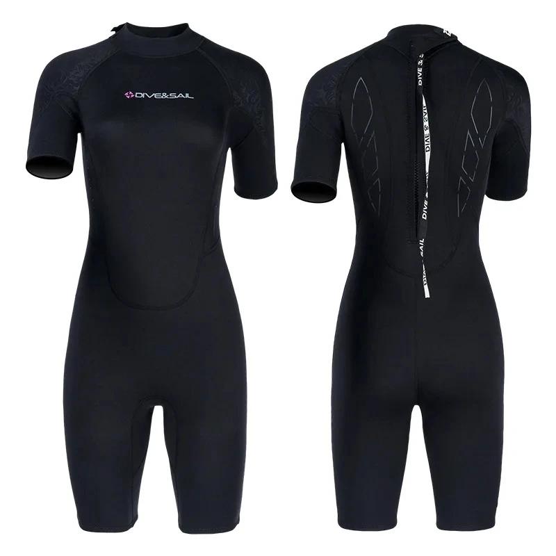 Wetsuit neoprene para mulheres, mergulho, surf, maiô térmico, esporte aquático, roupa de mergulho, equipamento de natação, 3mm - Image 1