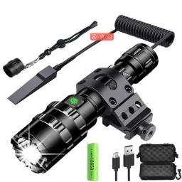Profissional táticas de caça reconhecimento noturno lanterna led l2 contas lâmpada à prova dwaterproof água recarregável ao ar livre portátil tocha - Image 1