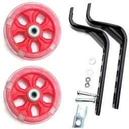 Roda de bicicleta auxiliar para crianças, balanço de PVC mudo, equitação infantil, acessórios universais para bicicletas, 12 em 20 em - Image 4