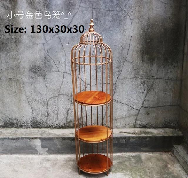 Suporte de Ferro Vintage para Pássaros e Plantas - Prateleira Decorativa para Jardim e Casa