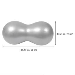 Bola de yoga à prova de explosão espessada material de pvc antiderrapante bola de amendoim anti-explosão com bomba inflável pilates bola de yoga - Image 6
