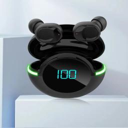 Fones de ouvido esportivos sem fio bluetooth, redução de ruído, impermeável, jogos, esports, display digital móvel, novo, TWS, Y80 - Image 6