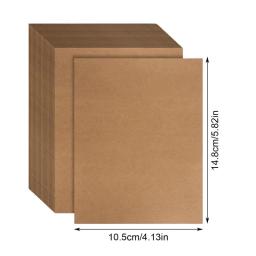 Heavy Duty Cartões De Papel Kraft, em branco Imprimível Cartões De Visita, Cartão Impressora A6, 100 Folhas De Cartão De Estoque - Image 6