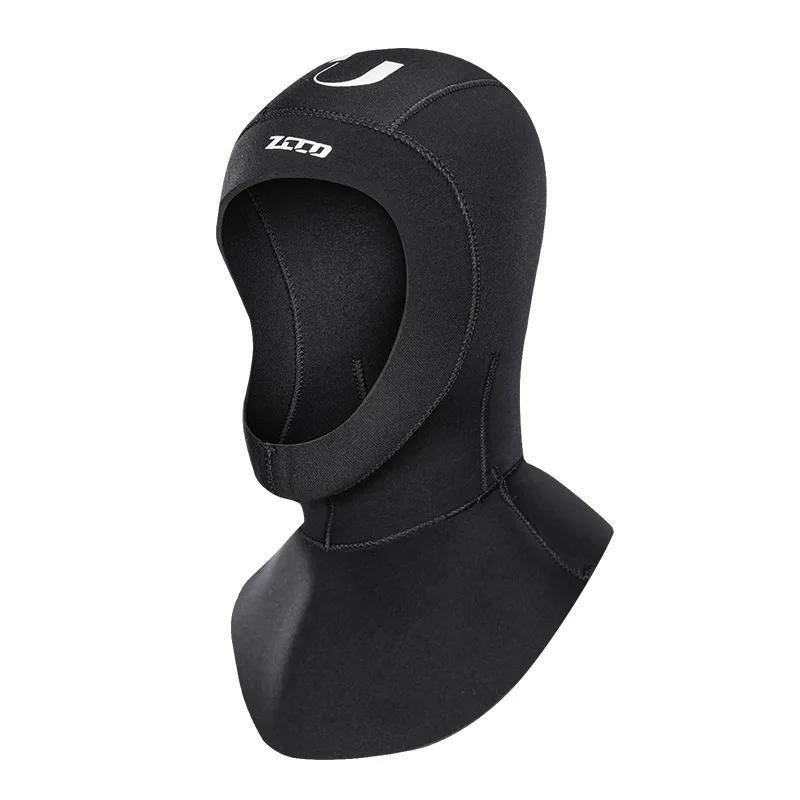 2023 3mm neoprene preto capa de mergulho quente trecho natação boné adulto wetsuit capacete para nadador mergulho kayak bodyboard surf - Image 1