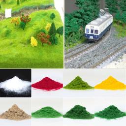 Nylon Terrain Grass Powder, Miniature Scene Model Kit Layout, Mesa de areia, Modelo de construção Grama, Relva estática, 30g, 3mm - Image 1