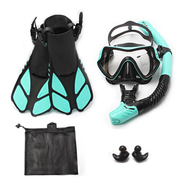 Conjunto Completo de Mergulho com Máscara Submarina e Tubo de Respiração para Homens e Mulheres