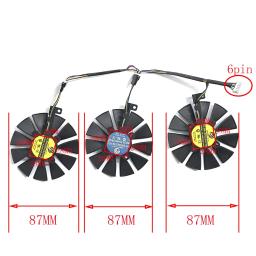 Novo 87mm pld09210s12m pld09210s12hh ventilador de refrigeração substituir para asus strix gtx 1060 oc 1070 1080 gtx 1080ti rx 480 ventilador da placa gráfica - Image 2