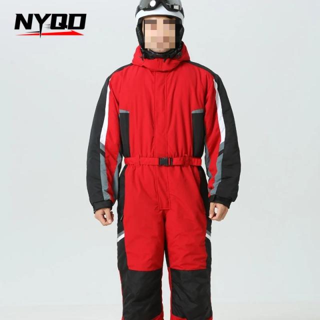 Jaqueta de Snowboard Masculina Terno de Esqui à Prova de Vento e Água Grosso Quente Inverno