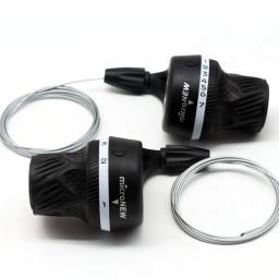 Micronew velocidade de bicicleta torção Shifter, esquerda e direita MTB Mountain Bike transmissão, desviador para Shimano, 3x6 3x7 3x8 - Image 1