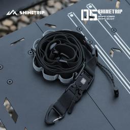 ShineTrip Novo equipamento de acampamento Cinto arbitrário ao ar livre multiferramenta Cinto de armazenamento portátil Ajuste rápido, tiras temporárias, gravata de corda - Image 1