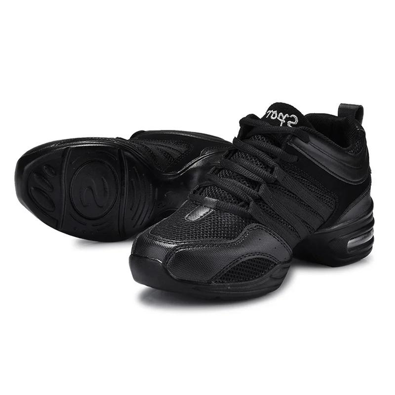 Meninas meninos sapatos de dança esportes recurso moderno dança jazz sola macia respiração sapatos de dança tênis crianças criança prática sapatos - Image 1