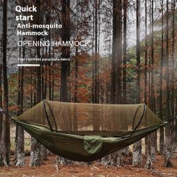 Rede com mosquiteiro para 2 pessoas, rede para camping, mobiliário de exterior, cama de jardim, balanço portátil - Image 4