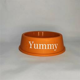 Personalizado Impresso Dog Food Bowl, Plastic Dog Bowl, Custom Food and Water Bowl, Pet Gift, Treat Decalques Rótulos Pet Acessório - Image 2