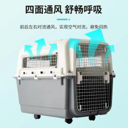 Outdoor Portable Pet Carrier Box, Gaiola de transporte de grande capacidade, aviação, respirável, cão, gato, pet fornecimentos - Image 3