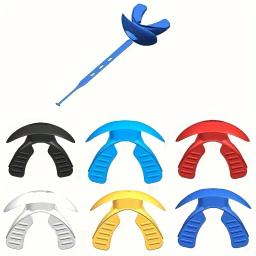 Boca guarda com colhedor para hóquei no gelo e rugby, boca guarda, boca guarda, aparelhos de ar, boxe e futebol dentário, 1PC - Image 1