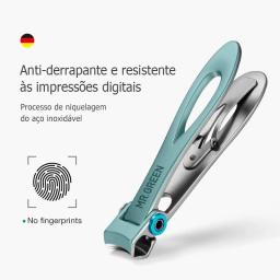 MR. VERDE-Aço Inoxidável Nail Clippers, Disponível em 2 Tamanhos, Manicure Fingernail Cutter, Grosso e Duro Toenail Scissors Tools - Image 4