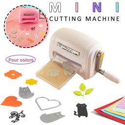 4 cores mini manual de corte e gravação máquina scrapbooking cortador de papel peça diy morre artesanato ferramenta 2022 - Image 1