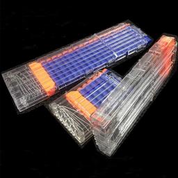 Clipe de recarga universal branco transparente, 6 /12 /18 rodadas para dardos de revista nerf, substituição de bala macia, acessórios de arma de brinquedo - Image 1