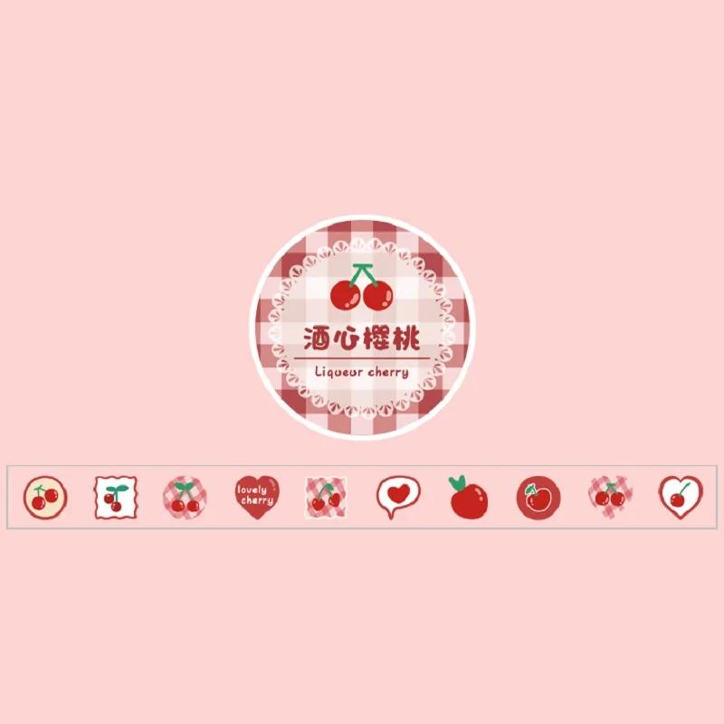 Fita washi de cores desenhadas à mão, 100 peças/rolo de fita adesiva de renda para álbum de recortes - Image 1