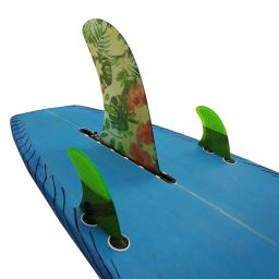 Aletas de longboard 7/8/9.5/10 polegada único aletas para surf quilhas padel acessórios placa sup barbatanas fibra de vidro flor prancha fin - Image 1