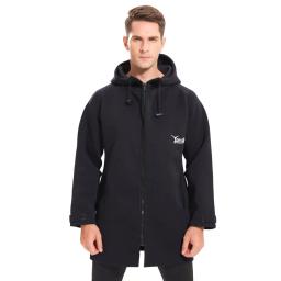 Terno de mergulho em neoprene para homens e mulheres, casaco longo, jaqueta de inverno quente, blusão com capuz, 3mm, apto para pesca, caça, pesca submarina - Image 2