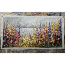 Mintura, faca artesanal flor pintura a óleo sobre tela, imagem de arte moderna, decoração de casa, pôster floral texturizado, suspensão de parede - Image 5