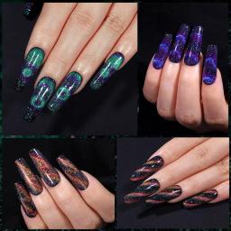 YOKEFELLOW 10ml Cat Magnetic Gel Esmalte 9D Cat Eye Holográfico Reflexivo Semi Permanente Glitter Nail Art Salon Verniz Gel - Image 5