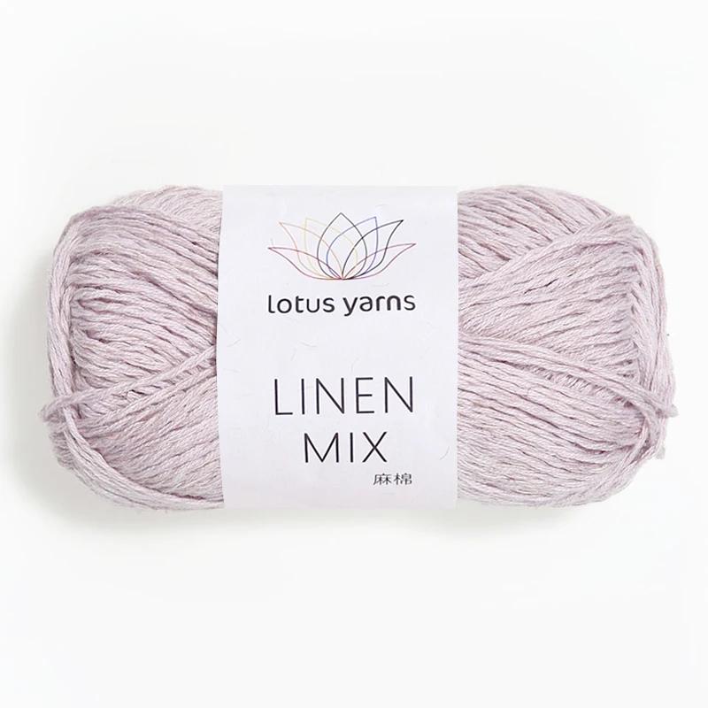 Fio De Tricô De Algodão De Linho De Lótus, Fio De Verão, 50g - Image 1