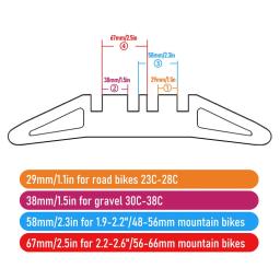 ThinkRider Suporte de bicicleta para armazenamento interno de bicicleta Suporte de estacionamento para 16-24/ 26-29/700C Suporte de rack de mountain bike de estrada - Image 4