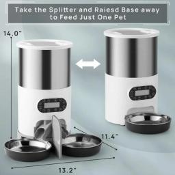 Tuya-Pet Alimentador com Smart App, Dispensador de Alimentos, Adequado para Cães e Gatos de Pequeno e Médio Porte, Telefone Móvel, Alimentação Remota - Image 2