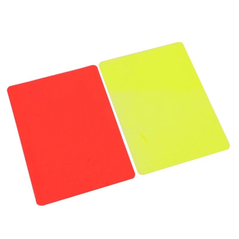 25UC Redness Yellow Referee Penalty Cards Cartão futebol Cartão árbitro jogo futebol - Image 1