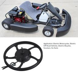 Motor elétrico do cubo para E-Bikes, Scooters e Go-Karts, movimentação de ciclismo do elevado desempenho, 36V, 72V, 500W, 1500W, 20" - Image 2
