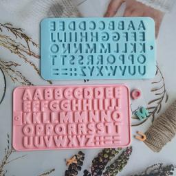 Molde de silicone de chocolate com letras e números, alfabeto, biscoito, doces, bolo, bandeja de pastelaria, ferramenta, decoração de bolo, acessórios de cozinha - Image 2