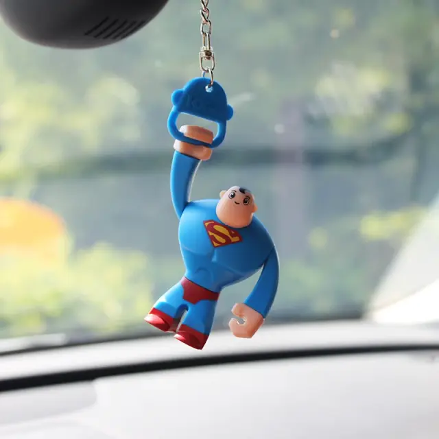 Batman Superman Homem-Aranha Homem de Ferro Figura Boneca Modelo Decoração de Carro