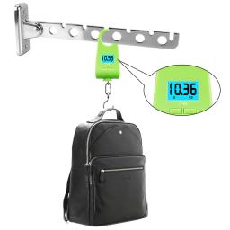 Parede De Aço Inoxidável Montado Cabides Dobráveis, Roupas Secagem Rack, Suprimentos De Armazenamento De Lavanderia, Economia De Espaço Interior, 6 Furos - Image 4