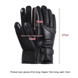 Usb luvas aquecidas elétricas ao ar livre luvas térmicas mão mais quente inverno luvas de esqui da motocicleta luvas aquecidas à prova dwaterproof água tela toque - Image 6