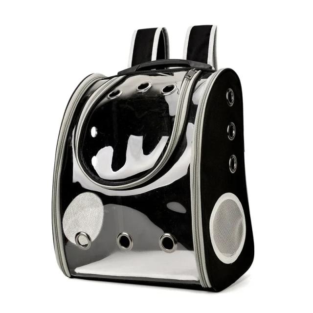 Bolsa de Transporte PVC para Pets em Formato de Cápsula Espacial - Ideal para Cães e Gatos em Aventura