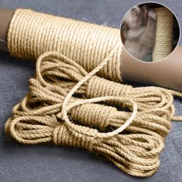 Corda de Sisal Natural para Gatos Cat Scratcher Brinquedo Garra de Pata Protetor de Móveis Árvore Torre de Escalada, Corda de Encadernação, DIY - Image 2