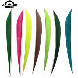 50 Pçs/lote ONTFIHS 5 Polegada Fletches Tiro Com Arco Flecha Penas Turquia Palhetas Fletching Seta Acessórios de Penas Naturais -- Liu Ye - Image 1