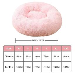Ultra macio lavável cão e gato almofada cama, confortável Donut Cuddler, Round Dog Kennel, sofá quente, inverno, novo, venda quente - Image 6