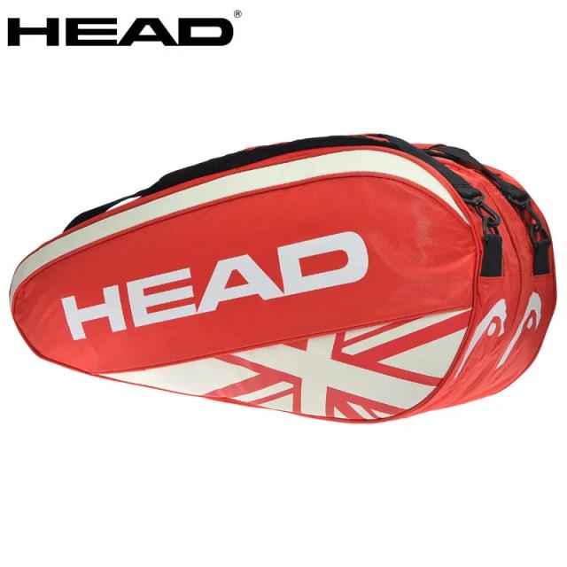 Cabeça Saco de Tênis Profissional com Isolamento Térmico - Mochila Unisex para Racket de Squash, Pacote com 6 Bolsas de Ombro